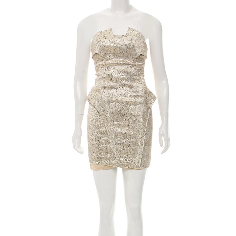 FAITH CONNEXION Strapless Mini Dress sz2